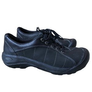Keen Presidio Black Lace Up Leather Shoes